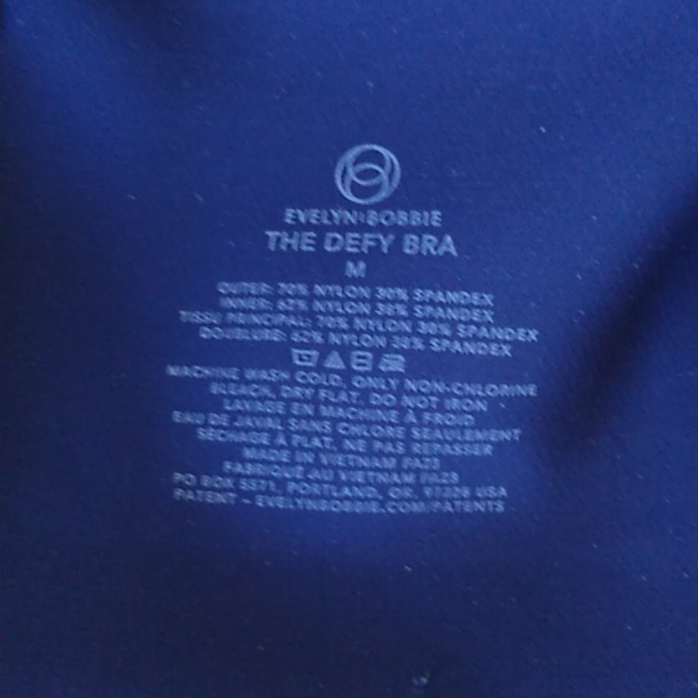 Evelyn | Bobbie Defy Bra In Navy Blue - M - Picture 3 of 4